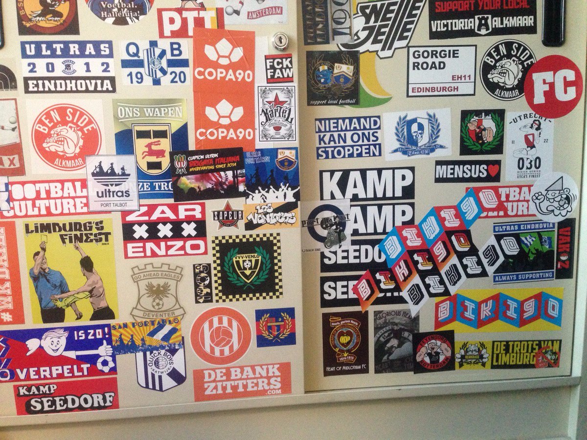 FootballCulture's tweet image. Bigup up to @Copa90 for the stickerset &amp;amp; hookup.

#stickerwall #stickerculture