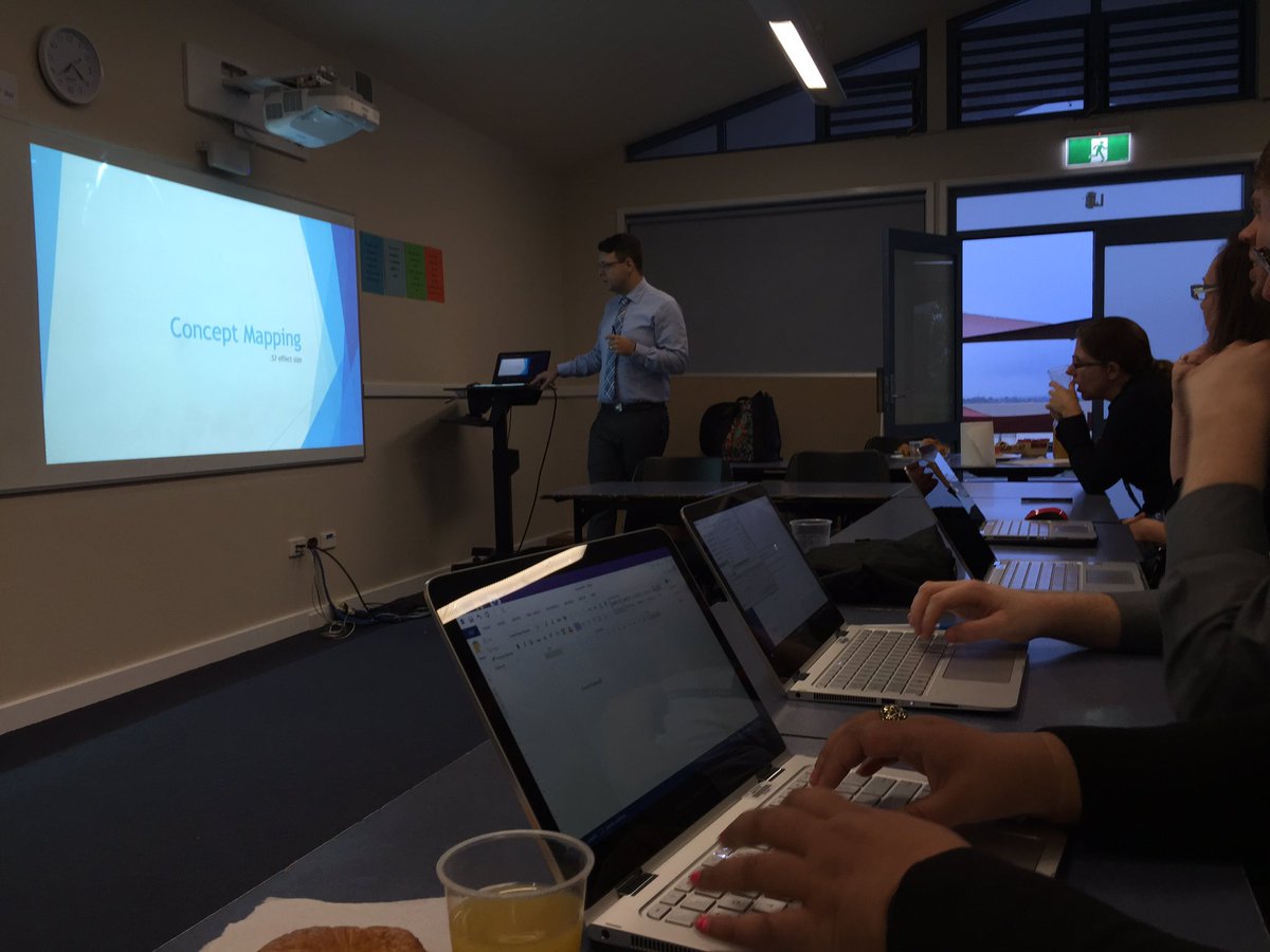 MrFafDriscoll's tweet photo. AT the inaugural 'Brekkie Club' before school with a bunch of legends run by @Cole14David #THACchat #InternalPD https://t.co/Rl0PjWirY9