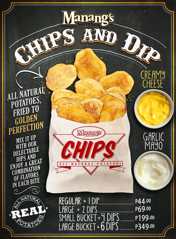 ManangsChicken's tweet image. It&apos;s Wednesday Chips and Dip! :D #manangschicken