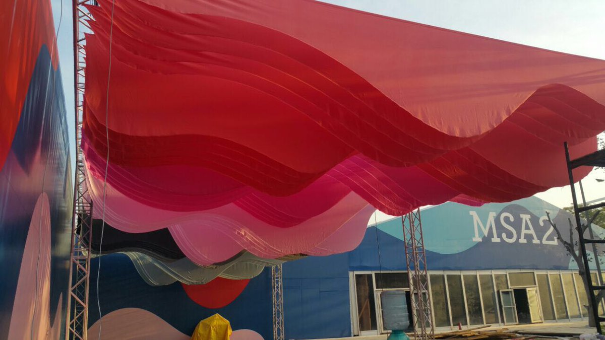 studiolotus_in's tweet photo. #studiolotusdelhi sets the canvas for #AIFWAW16 
Opening today at JLN Stadium #WIP #AIFW https://t.co/3RPKTKb2lT