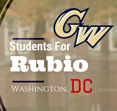 GWPeterK's tweet photo. @GW4Rubio Congrats on the campaign. #SuperTuesday #Elections2016 #themostpoliticallyactivecampusinamerica #GWU https://t.co/3qjVncGX1I