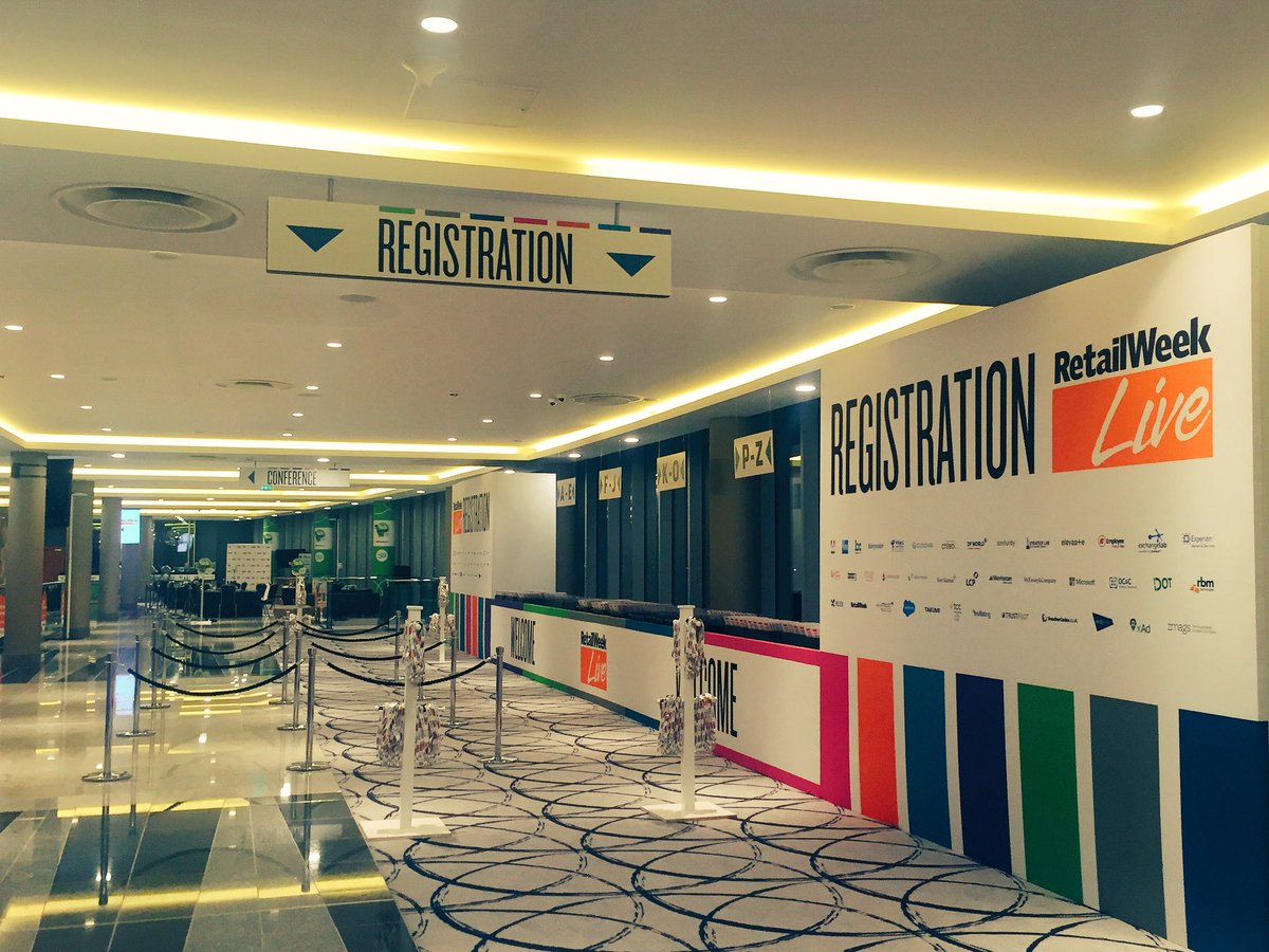 VixHarty's tweet photo. Good Morning @RetailWeekLive We look forward to welcoming you at registration this morning #rwl16 https://t.co/VSd20YQYpV