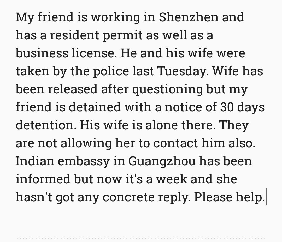 SushmaSwaraj's tweet photo. Our Consulate has informed me that both Dipankar Dutta and Kiran Pakhare have been released from Chinese jail. /1 https://t.co/fP3X6hOPNK