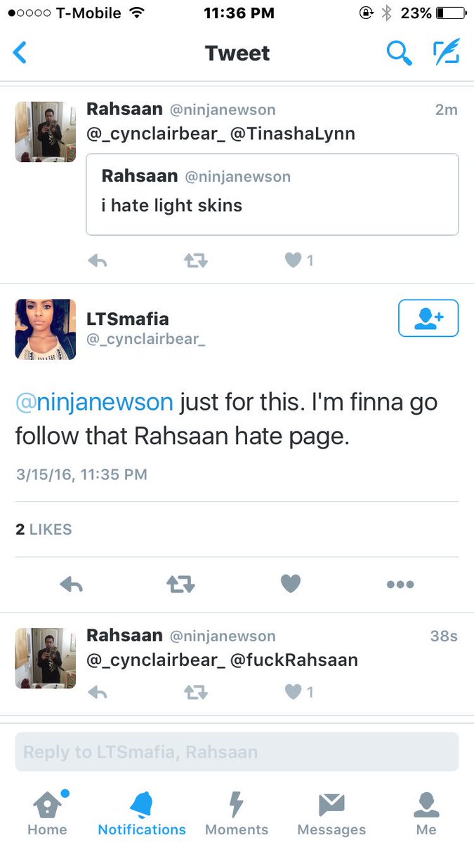 fuckRahsaan's tweet photo. Supporting the hate of Rahsaan is very appreciated @_cynclairbear_ https://t.co/iTIvO3GrgU