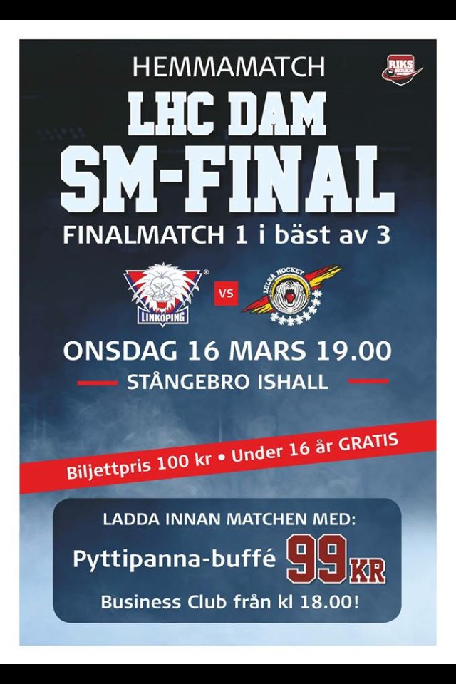 Ikväll är det dags! Nu fyller vi hallen!!! #lhchockey #twittpuck #lhcdam