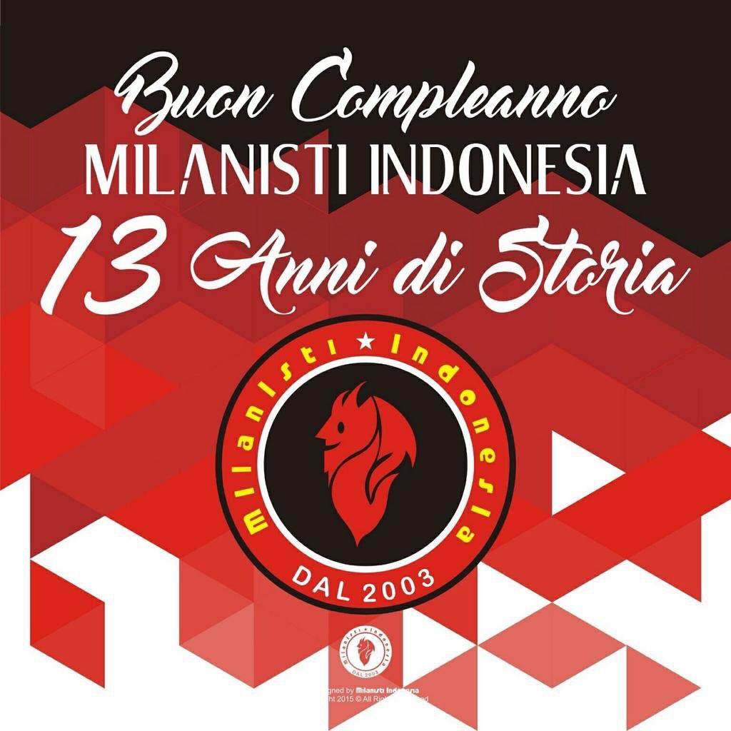 Jecovox's tweet photo. Buon compleano @MilanistiOrId. 13 Anni di Storia, Red & Black is Pride & Glory, Tanti Auguri #ForzaMI https://t.co/LlYroiP9Ck