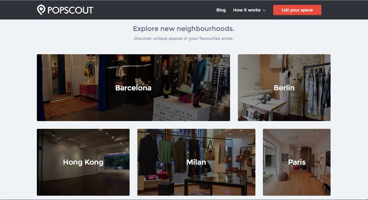 Popscoutco's tweet photo. Find a space in Berlin, Barcelona, Milan, Paris, and Hong Kong for your pop-up! https://t.co/JtUicGEjhK #popupstore https://t.co/18oc7NEHU5