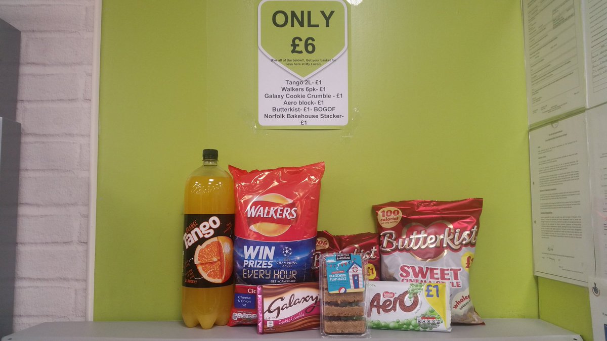 MyLocalWeekSt's tweet image. STOP!!! Look all of this for just £6. Get your basket for less here at #mylocal @devereux_dan @PaulalanDennis