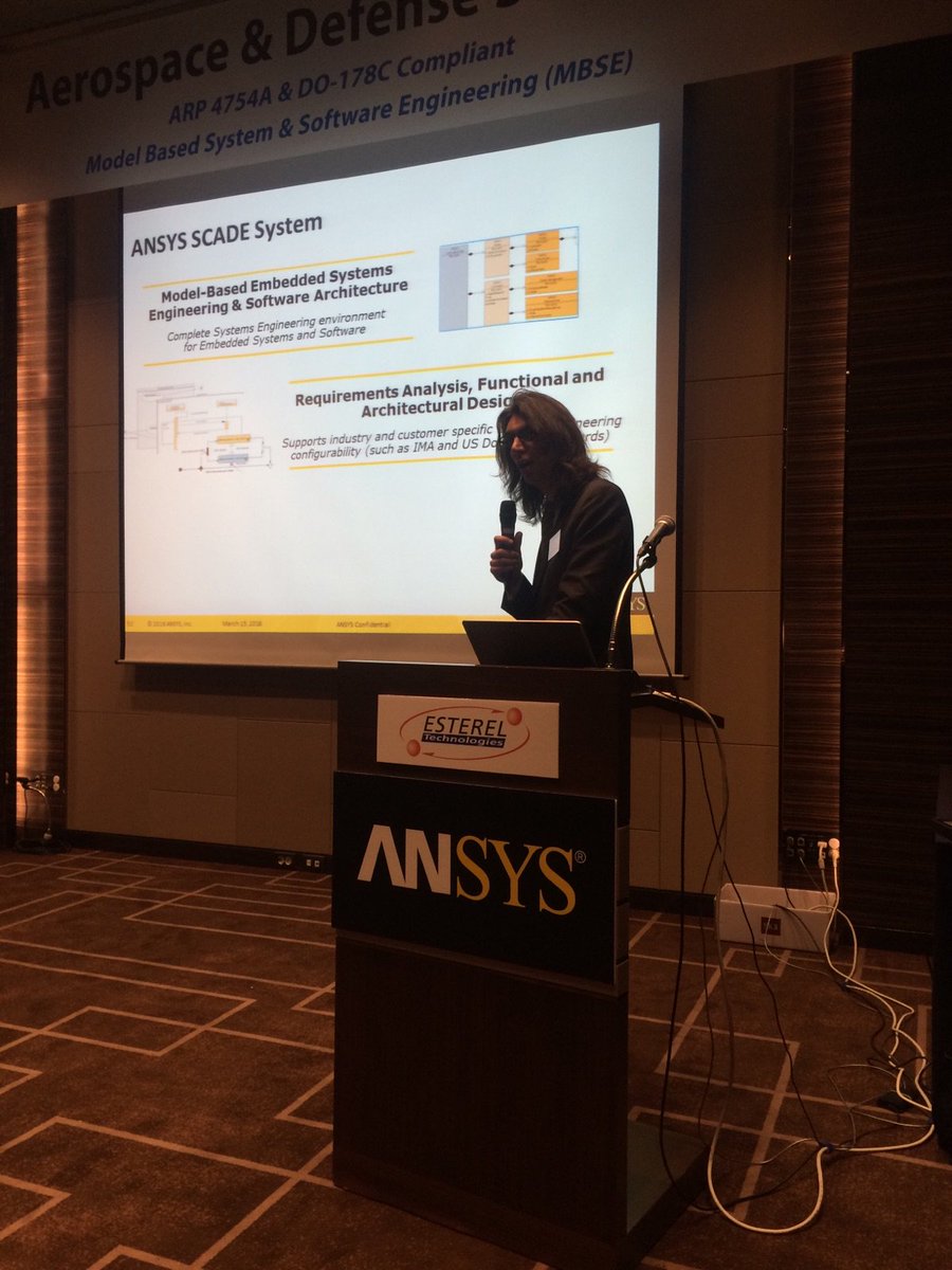 Grazie_ALVES's tweet photo. ANSYS #SCADE Seminar in Korea with our #MBSE experts @ANSYS @aubanel #do178c #ARP4754 https://t.co/Av94VmF71E https://t.co/9GC6SL9coM