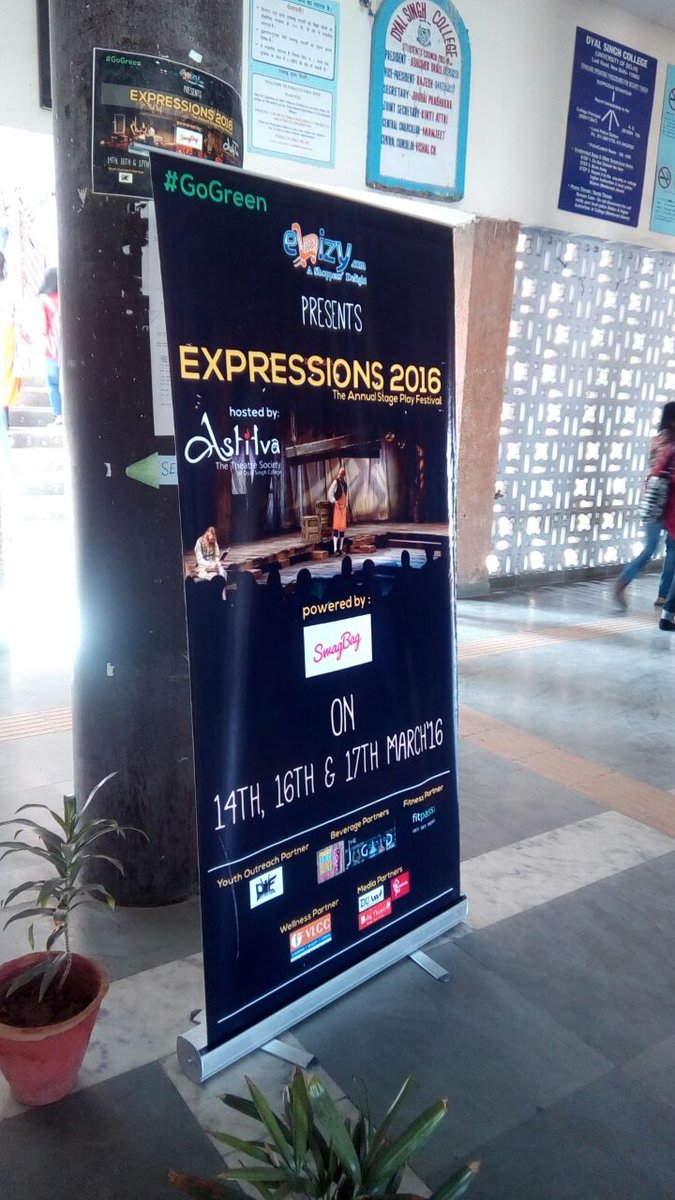 ebizycom's tweet photo. @ebizycom sponsored #Expressions2016, the annual stage play festival of #DayalSinghCollege (#DelhiUniversity). https://t.co/lcrKisAGp8