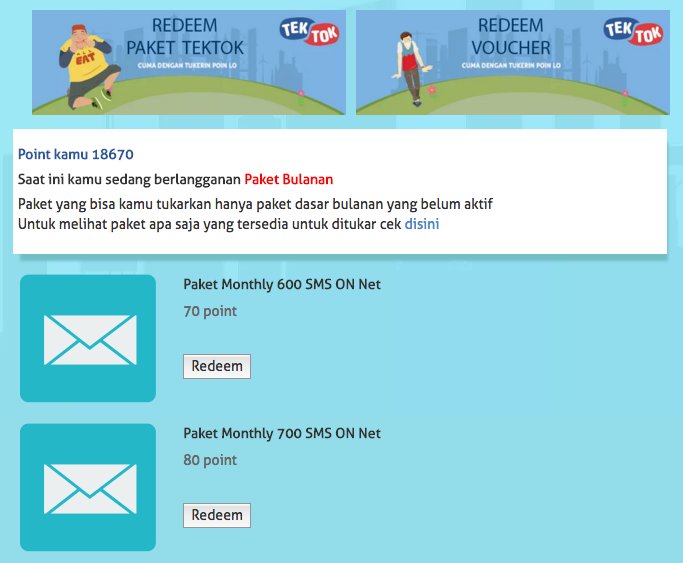 Gunakan terus TekTok kamu, kumpulkan poinnya dan tukarkan dengan paket tektok maupun voucher belanja* #TekTokPoin