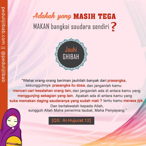 Hati2 saat ngobrol brg teman,Ada kala ketidak sengajaan kita membwt org lain tersakiti  karenany, Jauhi ghibah yuk:)