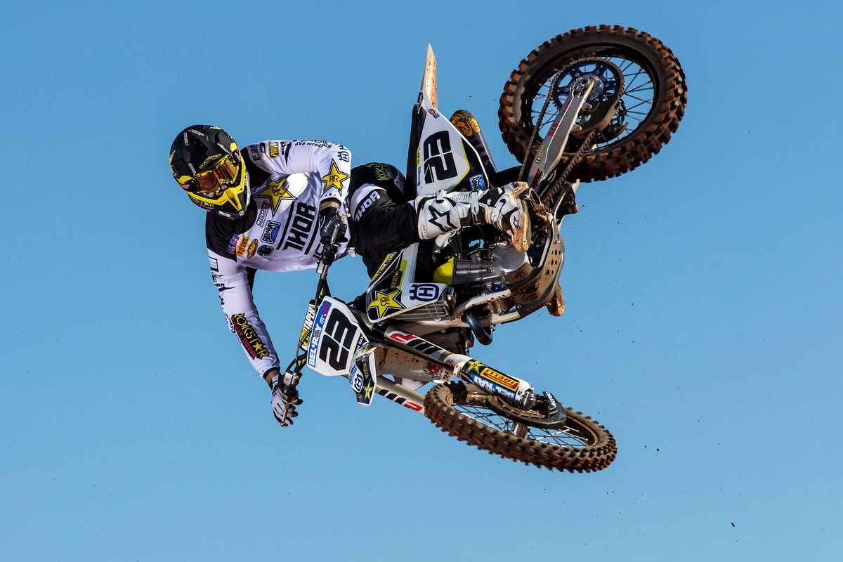 #BelRay rider #23 Charlier of the Rockstar Energy Husqvarna Team having some fun. pc: Acevedo J.P. #WhipitWednesday