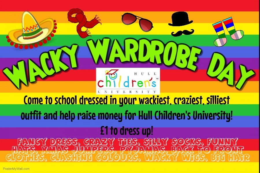 Hey Children S Uni On Twitter Schools Hold A Wacky Wardrobe Day