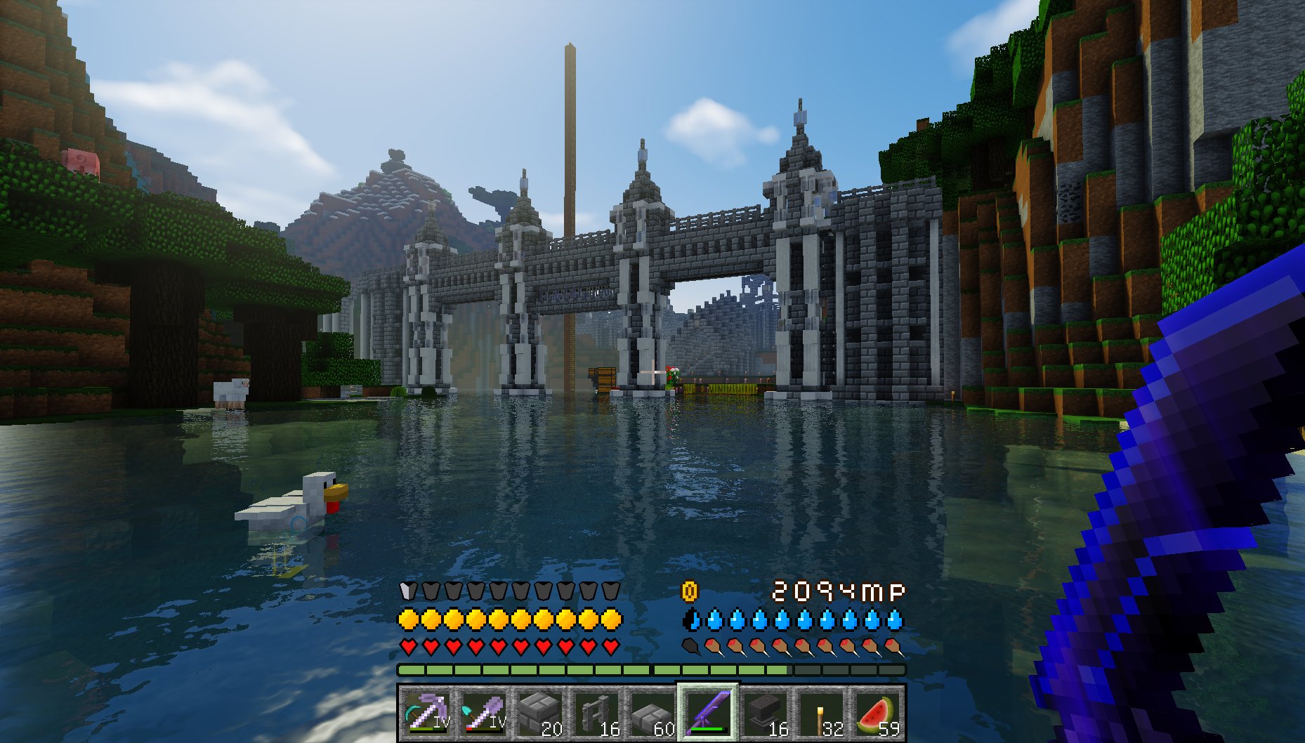 フミ 黒猫のくろまめ 水門と城壁を建造中 Minecraft建築コミュ Minecraft マインクラフト T Co Tuxlssq3k9 Twitter