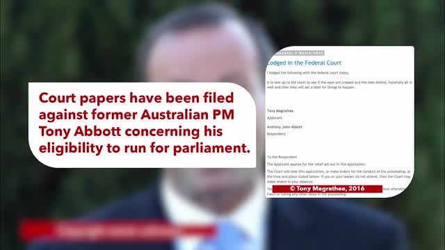 SkymannPro's tweet image. #ICYMI: Tony Abbott could be sued for his alleged UK citizenship - youtube.com/watch?v=bNmm21… #auspol
