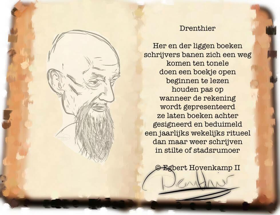Ziehier de nieuwe <a href="/Drenthier/">Drenthier</a> door Egbert Hovenkamp II @egbard inspiratie: boekenfest @biebAssen
