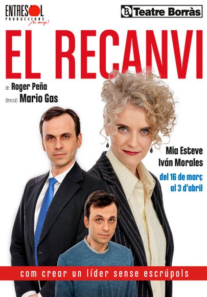 PROMENTRADA's tweet photo. #ElRecanvi al #TeatreBorras. Una entrevista de treball pot canviar-ho tot! Des de 14€ a https://t.co/B2Cl8oPFWq https://t.co/90NSRqehfZ