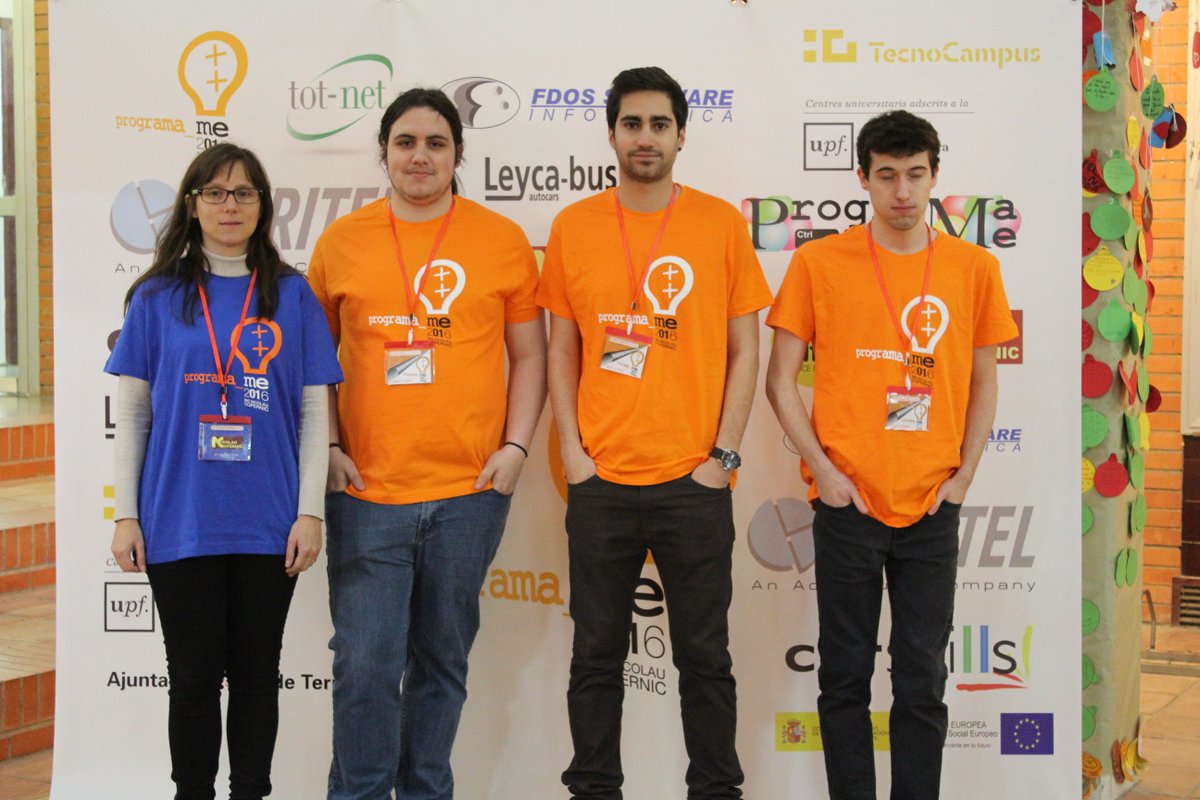 nicolaucopernic's tweet photo. Equips participants #ProgramameTerrassa
@iesClaraDelRey @programame https://t.co/YMPaFYhrLa