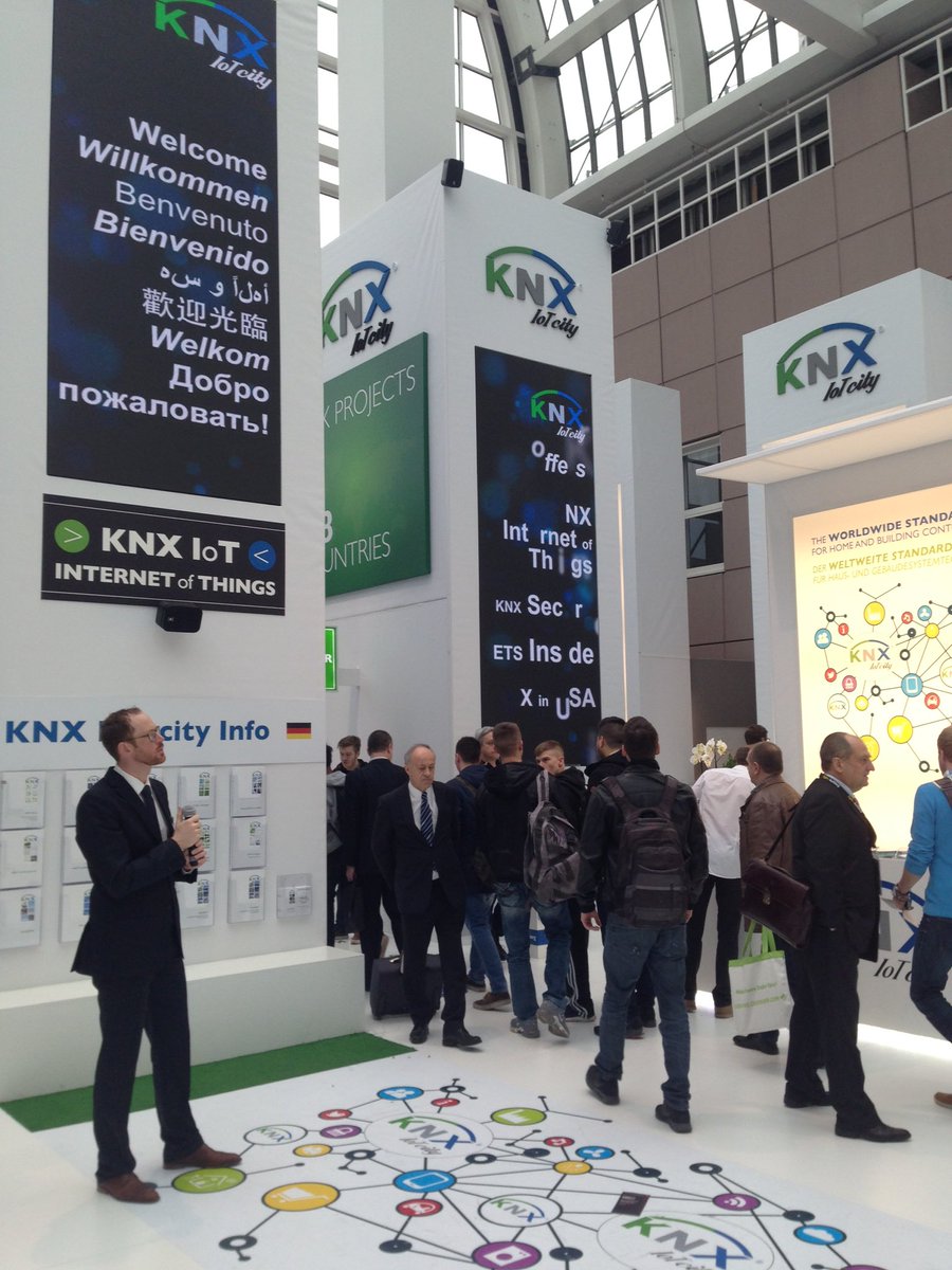LED_Shonika's tweet image. KNX celebrating their entry into the US market #IoT #lightandbuilding2016
