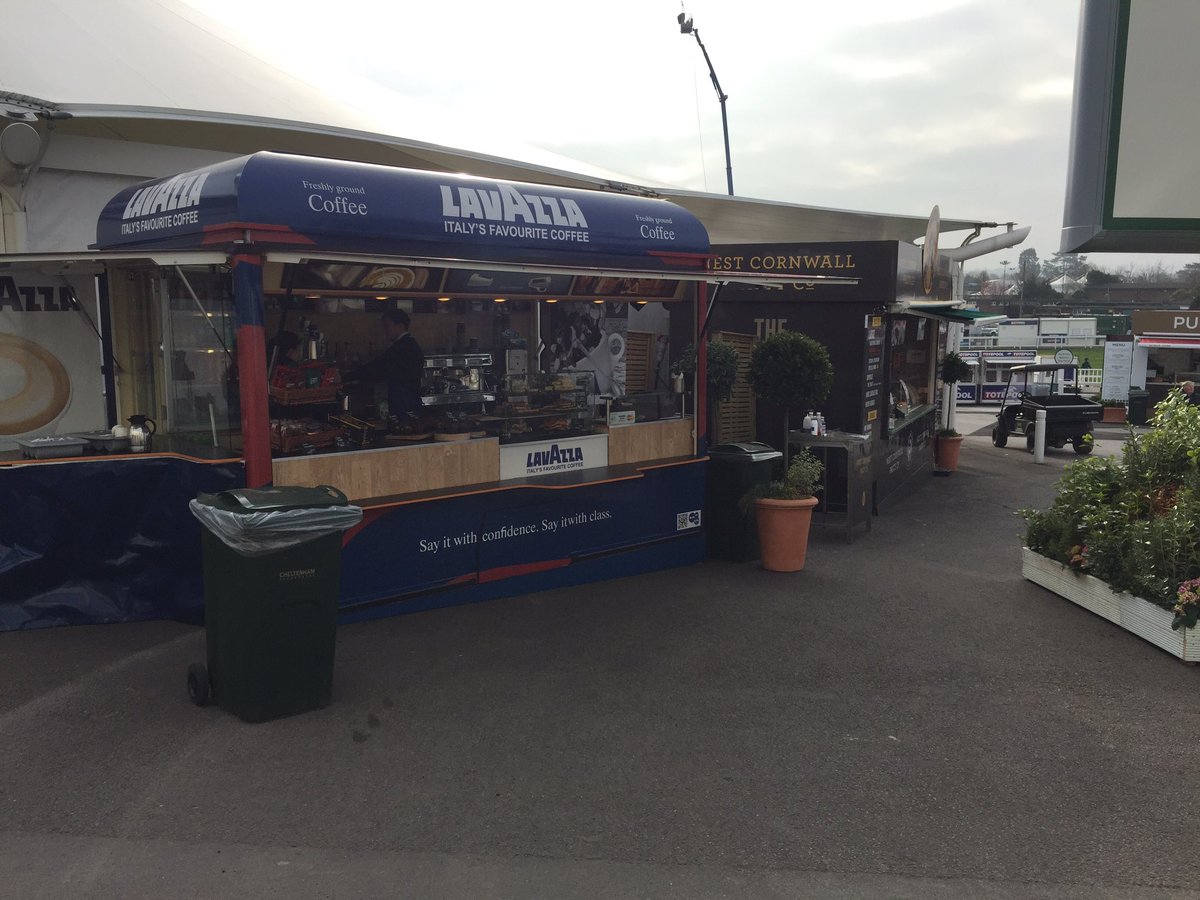 EventcoffeeCo's tweet photo. Who's ready for a coffee then? @CheltenhamRaces @sfccatering @sfcbars @QuickbarLtd https://t.co/Vm59x3Eo7Z
