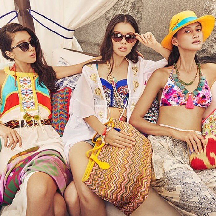 The heat is on! Hit the beach with all your favourite swimwear n makeup. For @TANGS using <a href="/MACcosmetics/">M•A•C Cosmetics</a> #spring