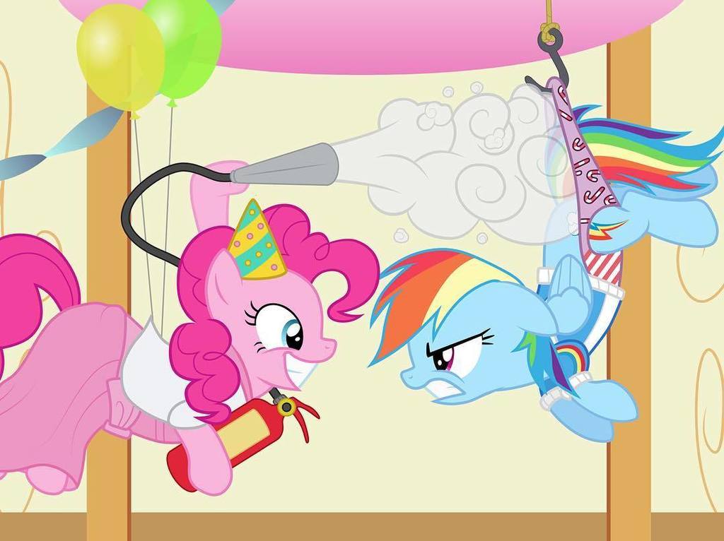 PinkieFanClub's tweet photo. Pinkie getting a little too crazy with the pranks. Tag someone who goes overboard.
○●○●○●○●○●○●○●○●○
{#mlp | #mlpfi… https://t.co/q3ULgYitmg