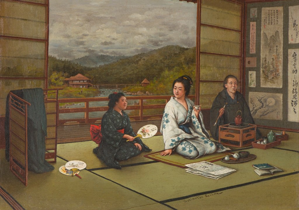 晩年期のしっかりとした作品≪山の宿≫。何だかミニチュアのような