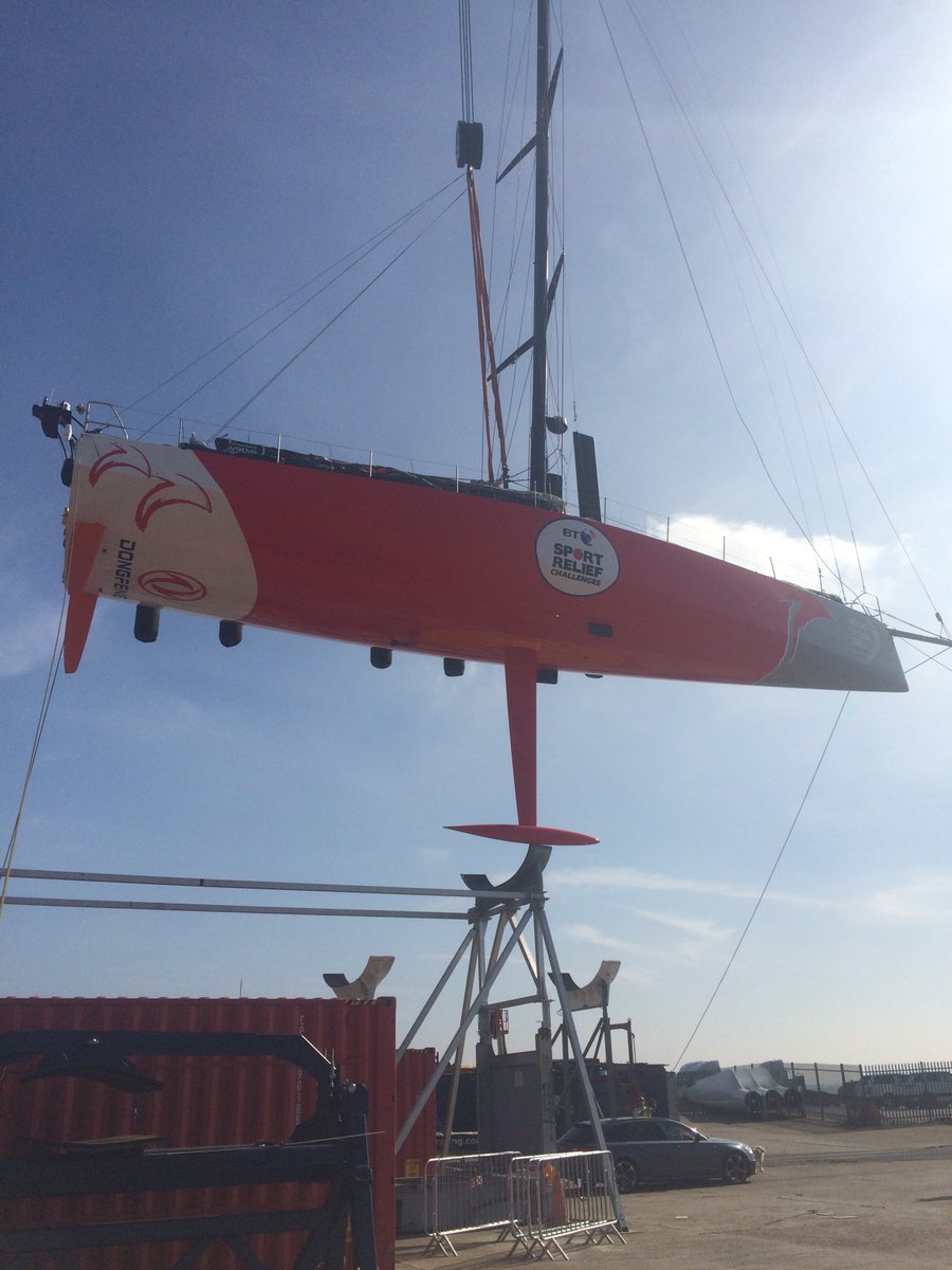 gringotweet's tweet photo. @DongfengRacing 's work here for @sportrelief is done. She's all rested up and awaiting her next adventure........ https://t.co/wEWsgHcbg0