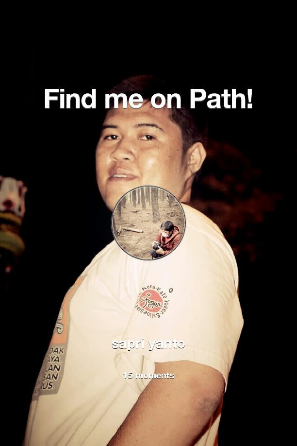 Sapri_Merana's tweet photo. Find me on #Path now! Go to: https://t.co/f8pIn3JTuO! #thepersonalnetwork https://t.co/kUtr76D9bL