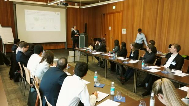 RalfPierson's tweet photo. Sebastian describes the #DeloitteGarage #innovation approach to #CEMS students @WiSoUniCologne @WBDCologne_2016 https://t.co/IhmOf5W8IM