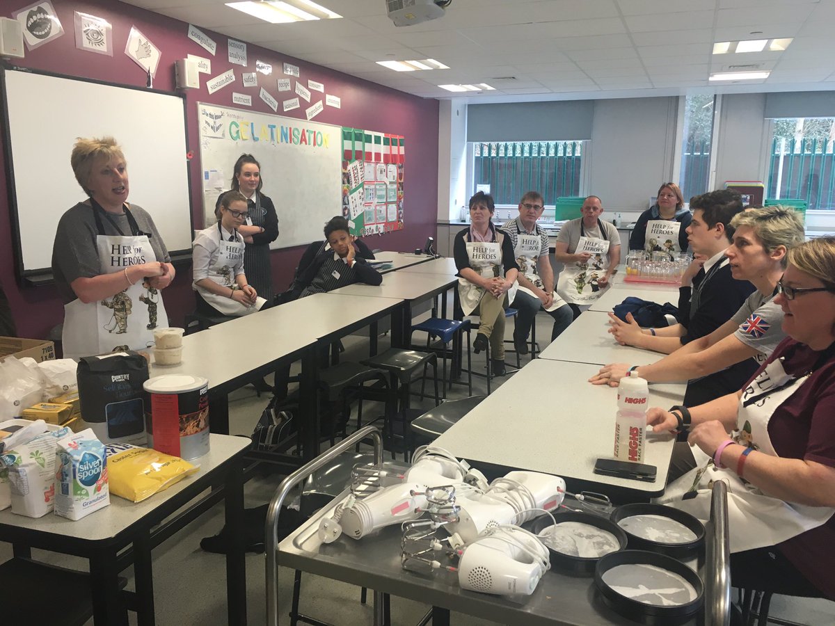 TitusSaltTech's tweet photo. We have #helpforhero in school today working with @SANDYDbakes and some @TitusSaltSchool year 9/10 students. https://t.co/sUVjZ2q2Uh