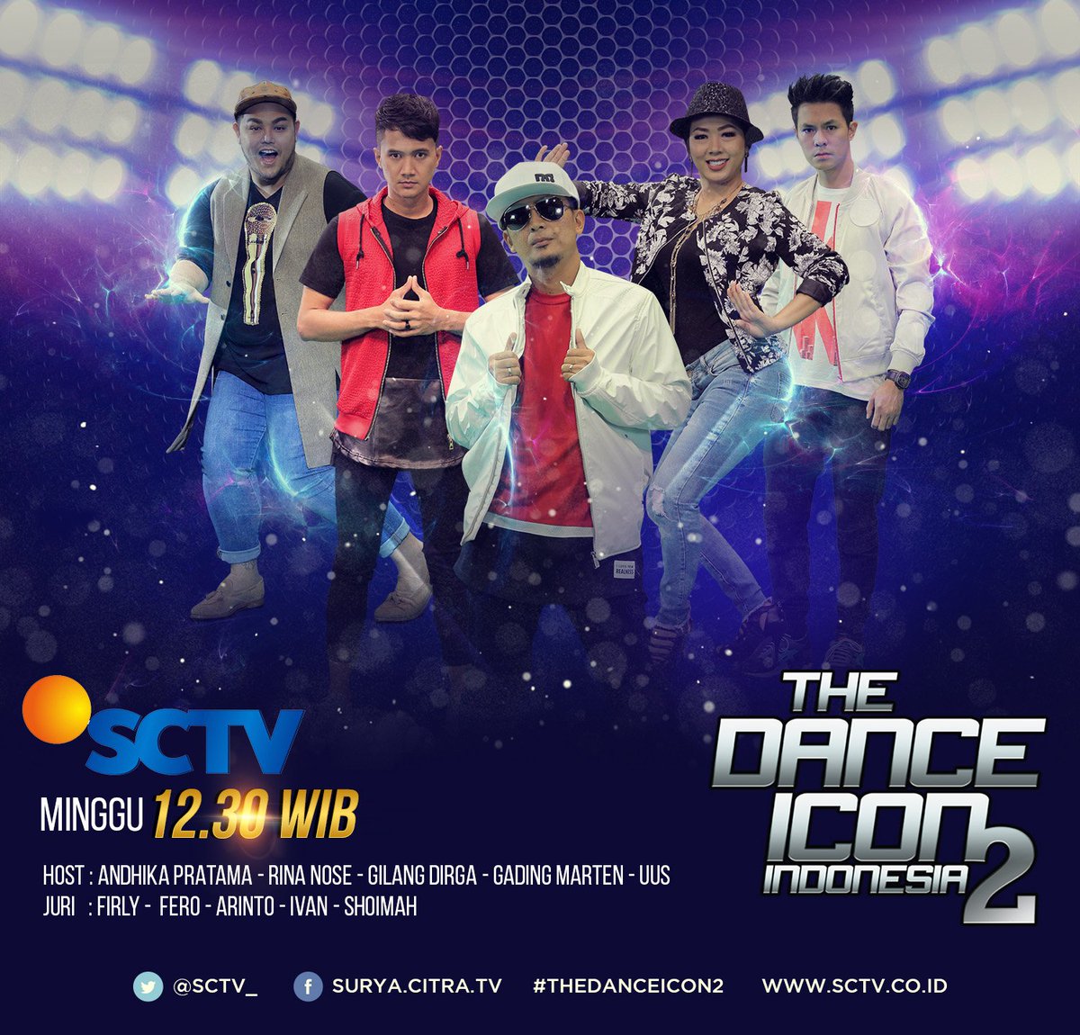 SCTV's tweet photo. Nantikan #TheDanceIcon2 bersama juri @FirlyFirlana @fero_walandouw dan @arint_alphaplus, 17 April pkl 12.30 WIB
https://t.co/BzjARcn7iz