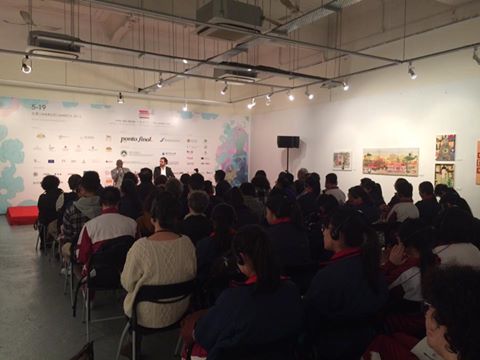 thescriptroad's tweet image. Full house to hear Ernesto Dabó!