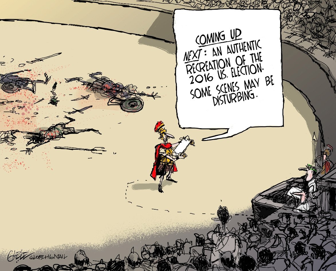 globeandmail's tweet image. "Viewer discretion advised" Today's editorial cartoon by Brian Gable. More cartoons: trib.al/dN7zWeA