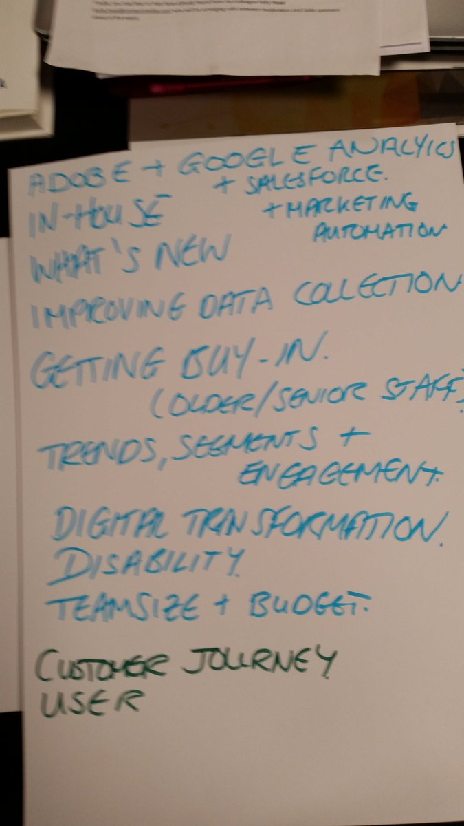 FutureInsightUK's tweet photo. #DigitalCream16 more notes #analytics https://t.co/GPVq5W7KoQ