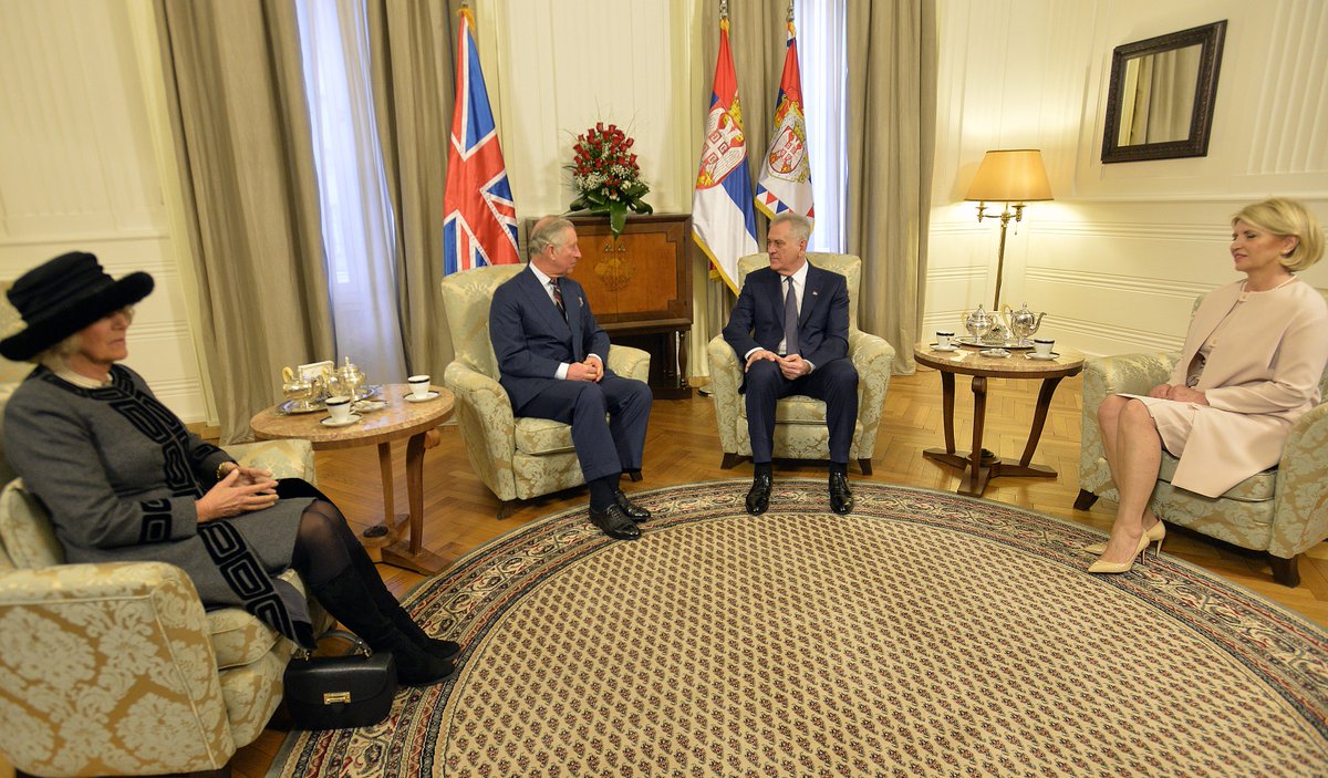 Председник Николић са принцом од Велса и војвоткињом од Корнвола #RoyalVisitSerbia