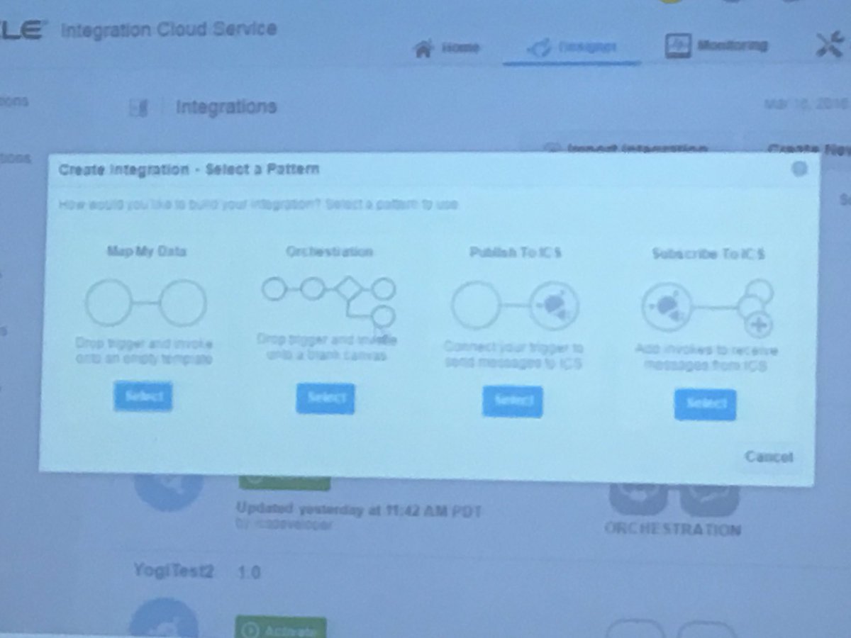 robertvanmolken's tweet image. Nice first impression of the new orchestration integration pattern in #OracleICS @soacommunity #ofmForum