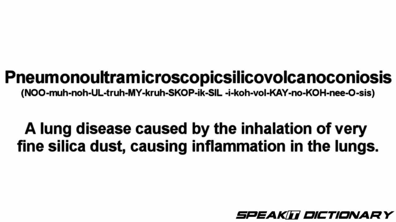 Pneumonoultramicroscopicsilicovolcanoconiosis Disease