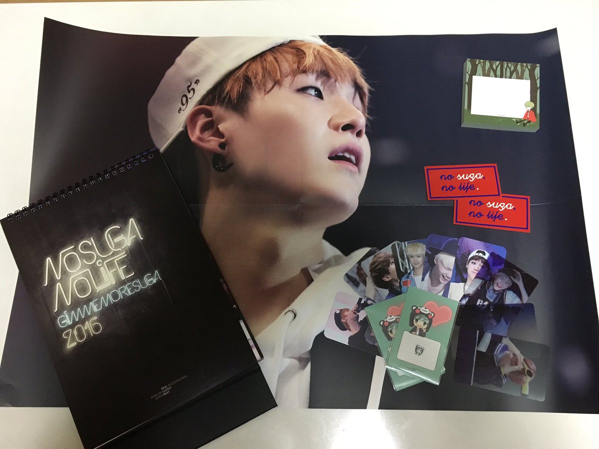 yurinko_planet's tweet photo. @RGB_SUGA 
Thank you for cute&amp;cool suga♪
I love all item♪♪ https://t.co/q7iGG6mdsE