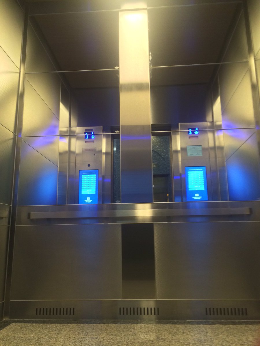 Take a look at this, beautiful elevator in a beautiful building #elevatorreno #elevatorinterior <a href="/elevatorcabsale/">ECR Toronto</a>