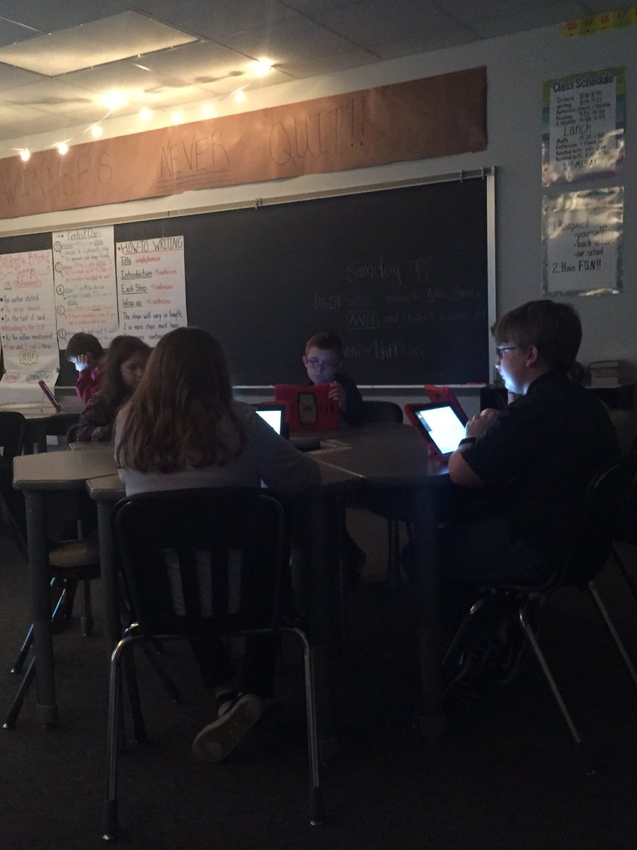 WYECCPrincipal's tweet photo. Miss Leitner introduces a new math app for her kiddos! Then it's time to explore the Sumdog math app! #BHMSROCKS https://t.co/MzI0niWaoq