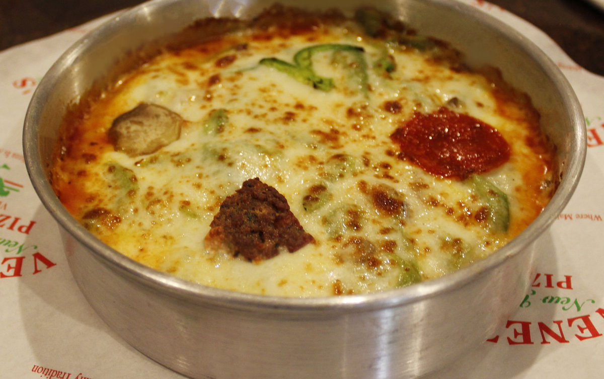 VeneziasPizza's tweet photo. For lunch that's light on carbs (and your wallet) try today's Low-Carb #Lunch Pizza Bowl of the Day- the Combo Bowl! https://t.co/nlptIzonaW