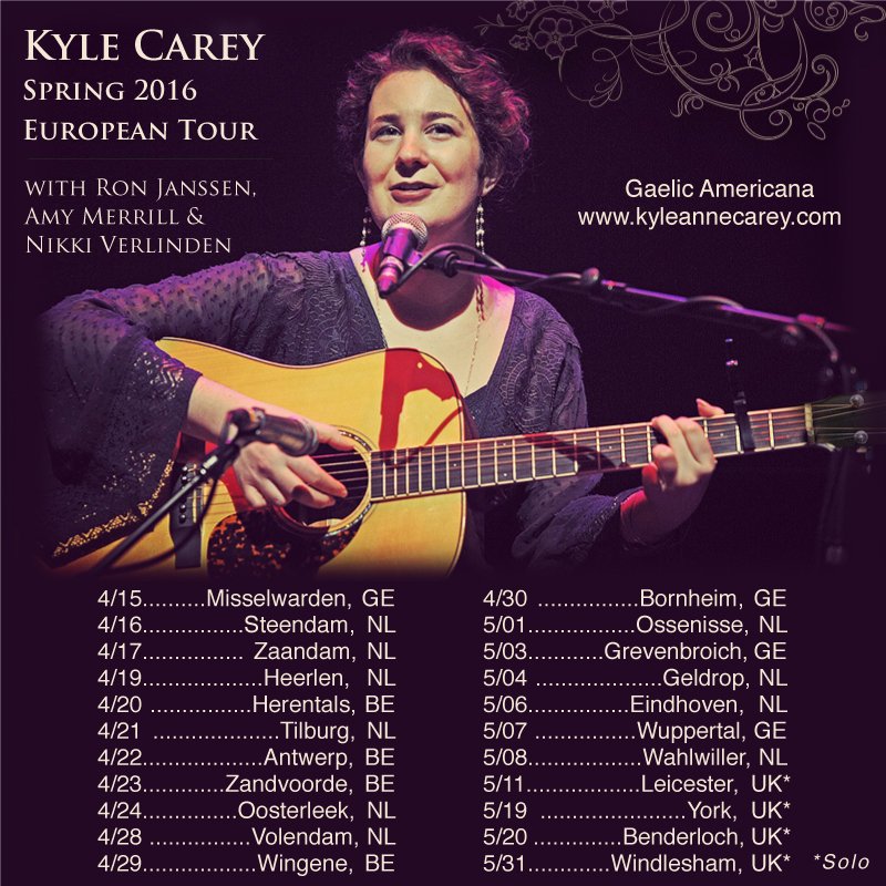 kyleannecarey's tweet photo. Excited to head back to the continent this spring for six weeks of touring with a group of fabulous musicians! #tix https://t.co/BamiDbNg2f