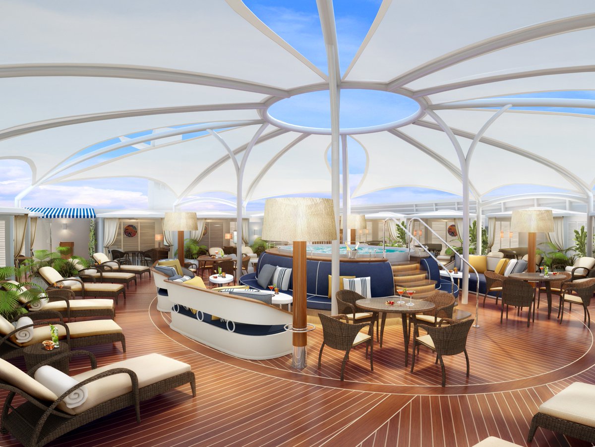 SeabournCruise's tweet photo. Here is an exclusive first look at The Retreat - a tranquil rooftop getaway aboard #SeabournEncore #STCGlobal https://t.co/Jju6KzAgZl