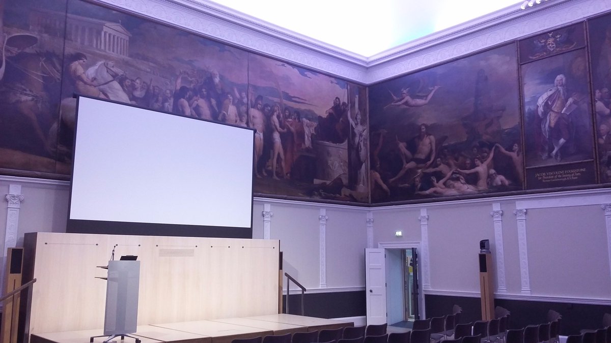 CIBSE's tweet photo. Setting up the Great Room at the Royal Society of Arts in preparation for tonight's Annual Lecture @RSAEvents https://t.co/iswemXyd4h