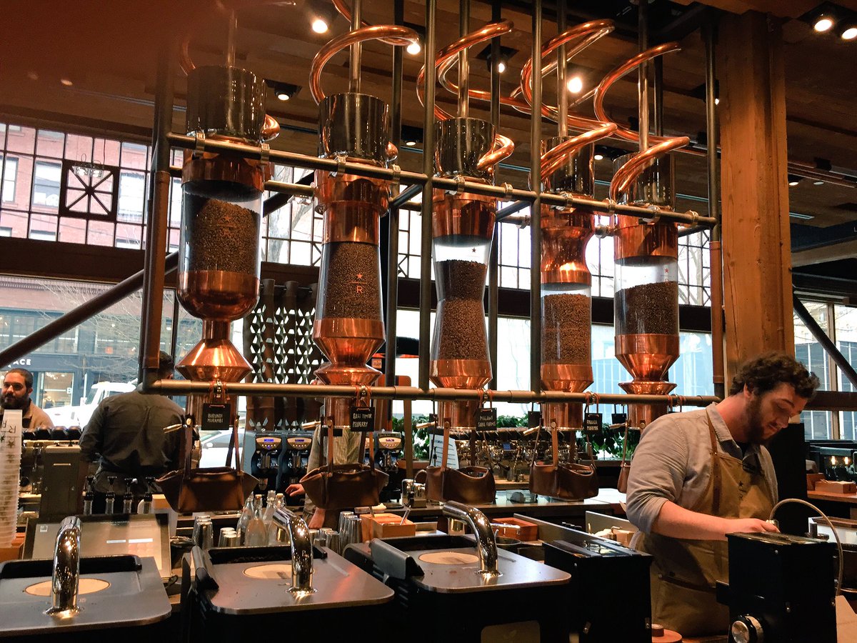 MalorieMidtaune's tweet image. As a Starbucks fanatic, the Starbucks Reserve Roastery &amp;amp; Tasting Room might be the coolest place ever. #VisitSeattle