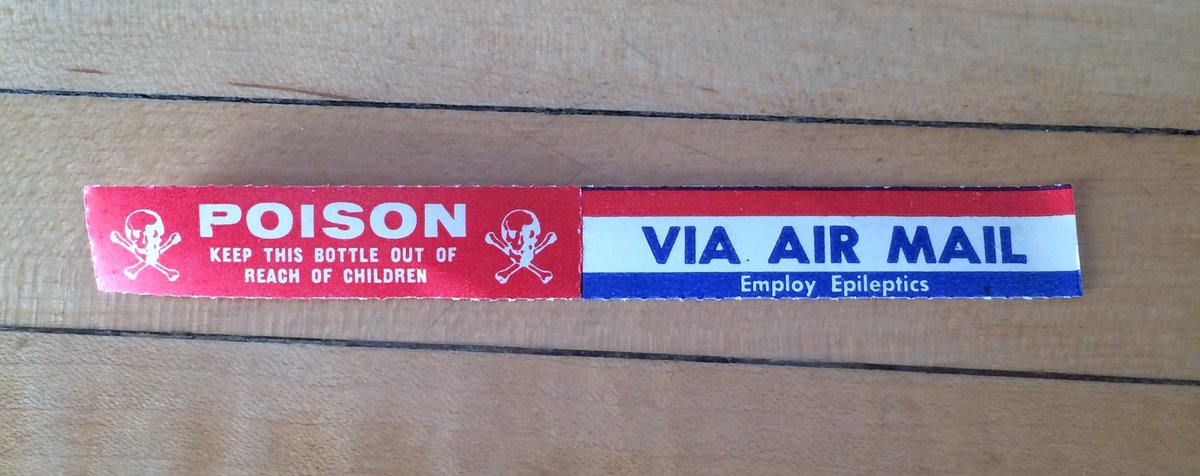 Hilary_Price's tweet photo. Remember the good old days when everyone sent poison in the mail? #foundinmybasement https://t.co/5yRiEbVni6
