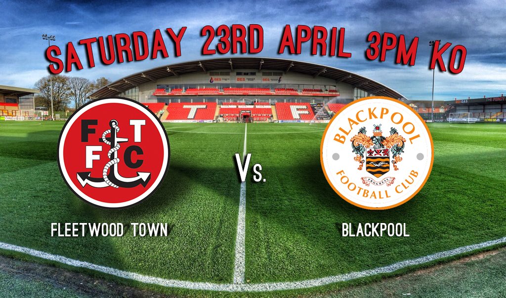 ftfc's tweet photo. GENERAL SALE: Tickets for @BlackpoolFC game are on general sale and available to buy from the Club shop. #codarmy https://t.co/kc57sZLo77