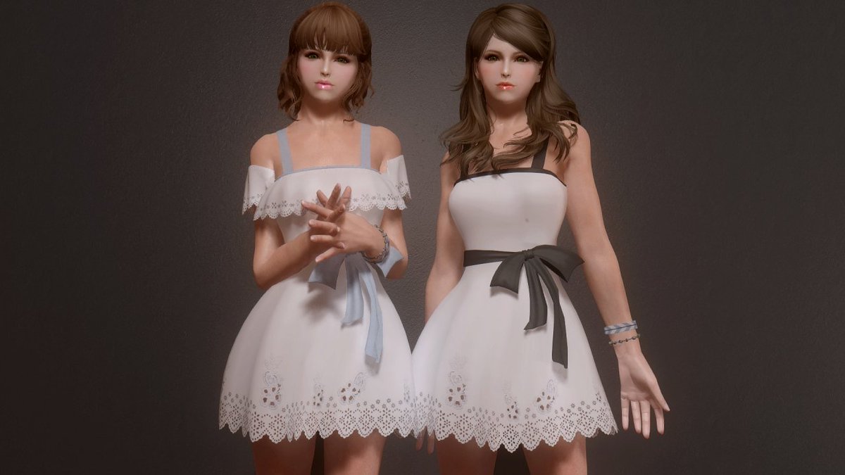 Summer Dress Sets for UNP by Yurica at Skyrim Nexus - mods and ...
